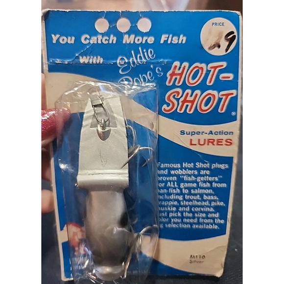 Vintage Eddie Pope Hot Shot M110 Silver Fishing Lure - Picture 3 of 9